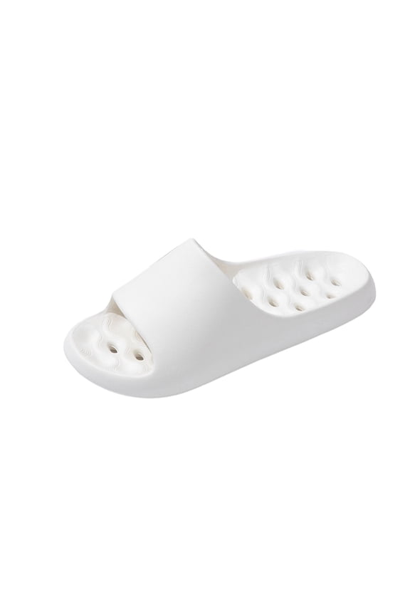 Womens EVA Slide Sandals Drainage Holes Textured Footbed Comfort Non Slip Shower Slippers for Bathroom