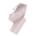 thumbnail image 1 of Qingpeng Womens Elastic Drawstring Waisted Straight Leg Athletic Pants Zipper Pockets Quick Dry Lightweight Sport Trousers, 1 of 3