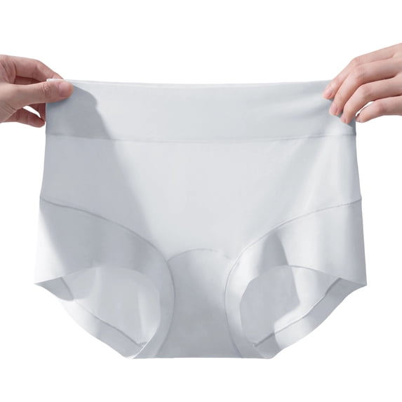Qingpeng Womens Fashion High Waist Cotton Briefs Soft Breathable Everyday Underwear Panties Size M-XL