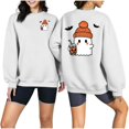 thumbnail image 1 of Qingpeng Womens Halloween Sweatshirt Spooky Season Print Crewneck Oversized Long Sleeve Oversized Fall Pullover Tops Loose Comfy Shirts, 1 of 6