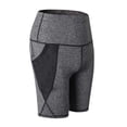 thumbnail image 1 of Qingpeng Womens High Waisted Biker Shorts Tummy Control Compression Stretchy Workout Yoga Shorts with Pockets, 1 of 4