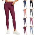 thumbnail image 1 of Qingpeng Womens High Waisted Mesh Yoga Leggings Seam Stitch High Stretch Butt Lifting Running Sports Gym Fitness Long Pants, 1 of 6