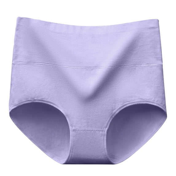 Qingpeng Womens Plus Size High Waisted Panties Tummy Control Butt Lifting Briefs Soft Stretch Underwear for Daily Wear Size M-XXXL