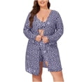 thumbnail image 1 of Qingpeng Womens Plus Size Swim Cover Up Dress Tie Waist V Neck Bathing Suit Floral Printed Swimwear, 1 of 8