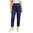 thumbnail image 1 of Qingpeng Womens Polka Dot Wide Leg Pants Loose Fit Casual Drawstring High Waisted Trousers Basic Retro Palazzo Pants, 1 of 6