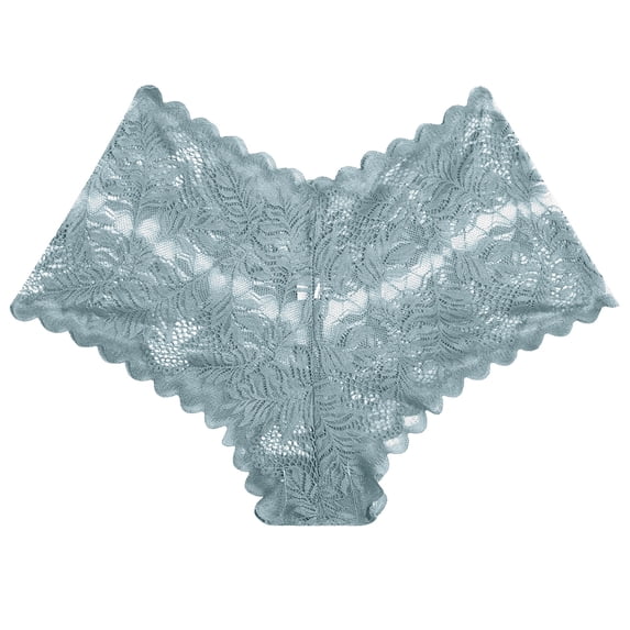 Qingpeng Womens Lace Briefs Scalloped Edge Soft Breathable Underwear Panties Size S-XL