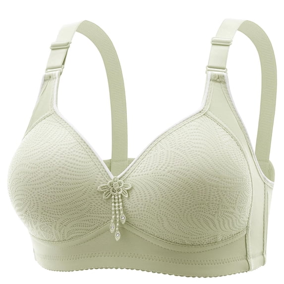 Qingpeng Womens Wireless Push Up Bra Adjustable Straps Soft Breathable Light Support All Day Daily Comfort Underwear
