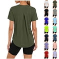 thumbnail image 1 of Qingpeng Womens Workout Tops Lightweight UPF 50+ Quick Dry T Shirts Short Sleeve Crew Neck Sports Running Shirts, 1 of 9
