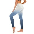 thumbnail image 1 of Qingpeng Womens Yoga Leggings Gradient Printed Butt Lifting Stretchy Seamless High Waisted Lightweight Workout Pants, 1 of 5