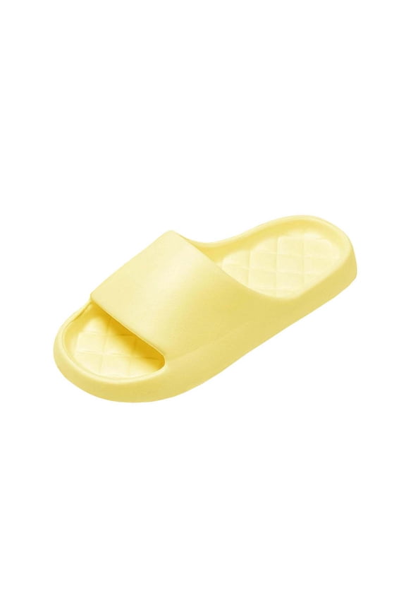 Womens and Mens Ultra Soft Pillow Slide Sandals Diamond Quilted Footbed Thick Platform Sole Comfort Non Slip EVA Slippers