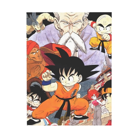 Qingyee Anime Canvas Poster Polyester Multi Size Decorative Poster,Dragon Ball Poster Anime Paint Decorative Poster Vertical For Wall,Home,Indoor and Outdoor Decoration