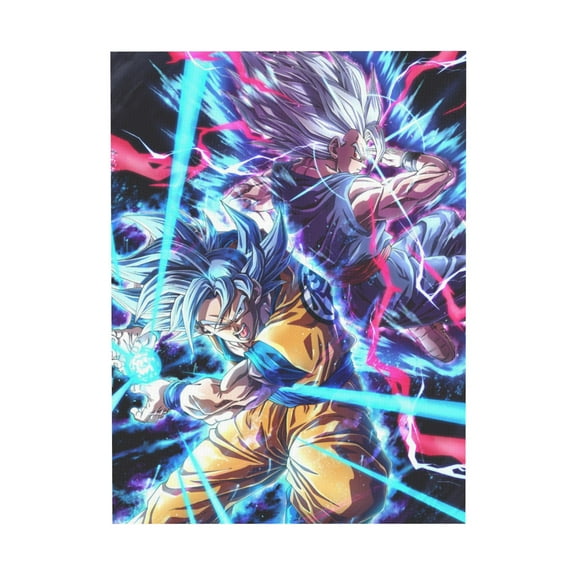 Qingyee Anime Canvas Poster Polyester Multi Size Decorative Poster,Dragon Ball Poster Anime Paint Decorative Poster Vertical For Wall,Home,Indoor and Outdoor Decoration