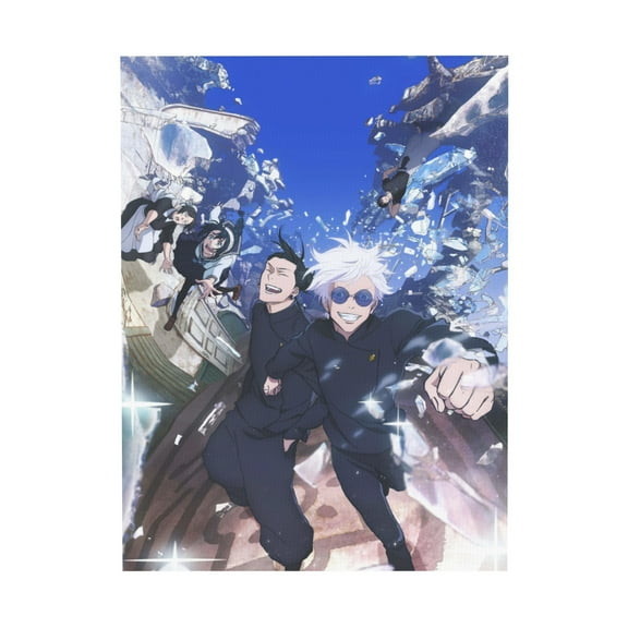 Qingyee Anime Canvas Poster Polyester Multi Size Decorative Poster,Jujutsu Kaisen JJK Poster Anime Paint Decorative Poster Vertical For Wall,Home,Indoor and Outdoor Decoration