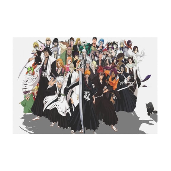 Qingyee Anime Paint Decorative Poster Multi-Size Polyester Bleach Poster For Wall,Home,Indoor and Outdoor Decoration