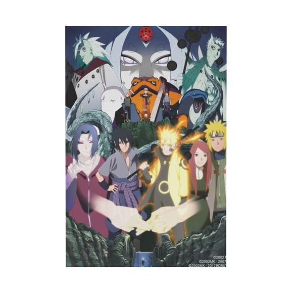 Qingyee Anime Paint Decorative Poster Multi-Size Polyester NARUTO Poster For Wall,Home,Indoor and Outdoor Decoration