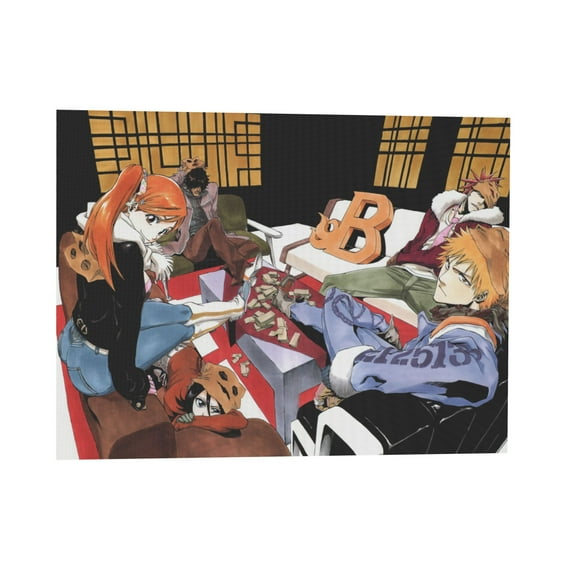 Qingyee Anime Poster Polyester Multi Size Decorative Poster, BLEACH Poster Anime Paint Decorative Poster Horizontal For Wall,Home,Indoor and Outdoor Decoration