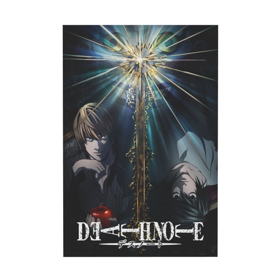 Qingyee Anime Vintage Canvas Poster Polyester Multi Size Decorative Poster,Death Note Poster Anime Paint Decorative Poster
