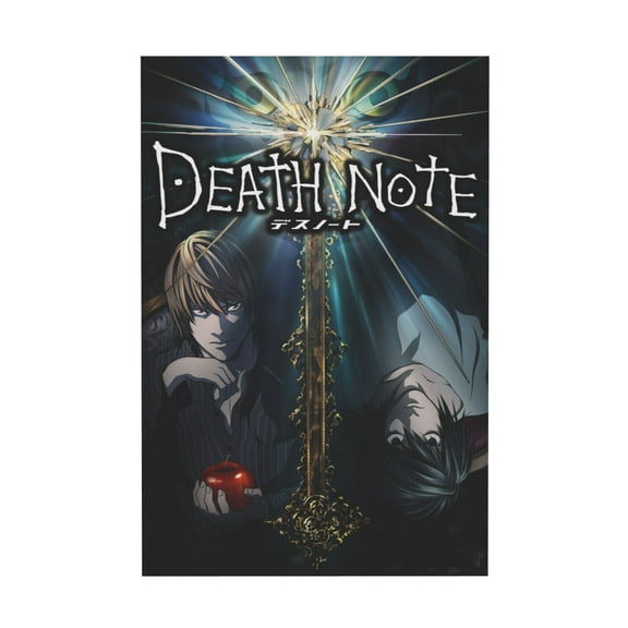Qingyee Anime Vintage Canvas Poster Polyester Multi Size Decorative Poster,Death Note Poster Anime Paint Decorative Poster