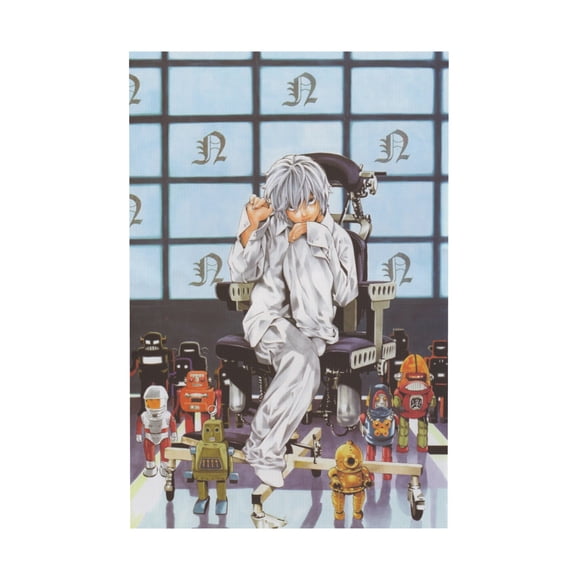 Qingyee Anime Vintage Canvas Poster Polyester Multi Size Decorative Poster,Death Note Poster Anime Paint Decorative Poster