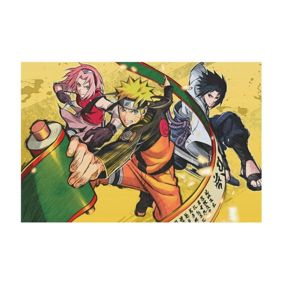 Qingyee Anime Vintage Canvas Poster Polyester Multi Size Decorative Poster,NARUTO Poster Anime Paint Decorative Poster For Wall,Home,Indoor Decoration
