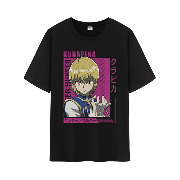 Qingyee Unisex Anime Character Pattern Cotton T-Shirt,Hunter X Hunter Character Impression Short Sleeve Tee Shirt