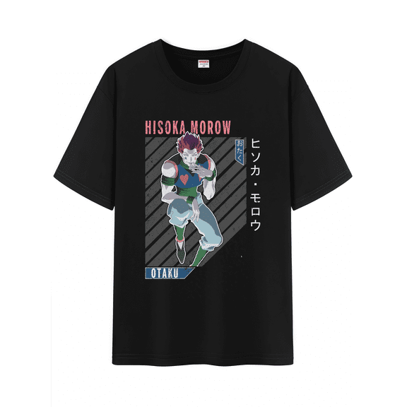 Qingyee Unisex Anime Character Pattern Cotton T-Shirt,Hunter X Hunter Character Impression Short Sleeve Tee Shirt