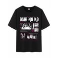 thumbnail image 1 of Qingyee Unisex Anime Character Pattern Cotton T-Shirt,Oshi no Ko Character Impression Short Sleeve Tee Shirt, 1 of 4