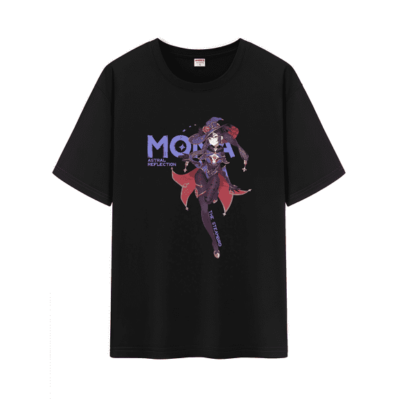 Qingyee Unisex Genshin Impact Cotton T-Shirt,Genshin All Character Impression Collection Graphic Short Sleeve Tee Shirt