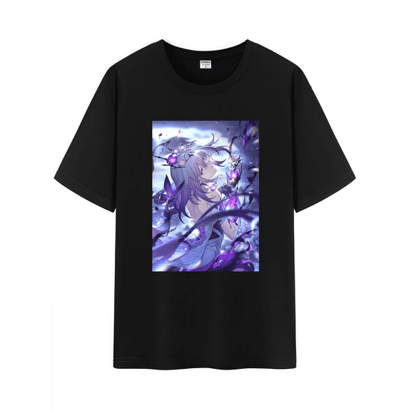 Qingyee Unisex Honkai Star Rail All Character's Light Cones Graphic Cotton Short Sleeve T-Shirt
