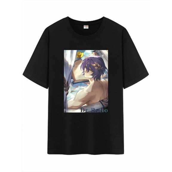 Qingyee Unisex Honkai Star Rail All Character's Light Cones Graphic Cotton Short Sleeve T-Shirt