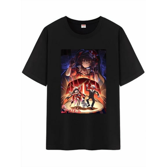 Qingyee Unisex Honkai Star Rail All Character's Light Cones Graphic Cotton Short Sleeve T-Shirt