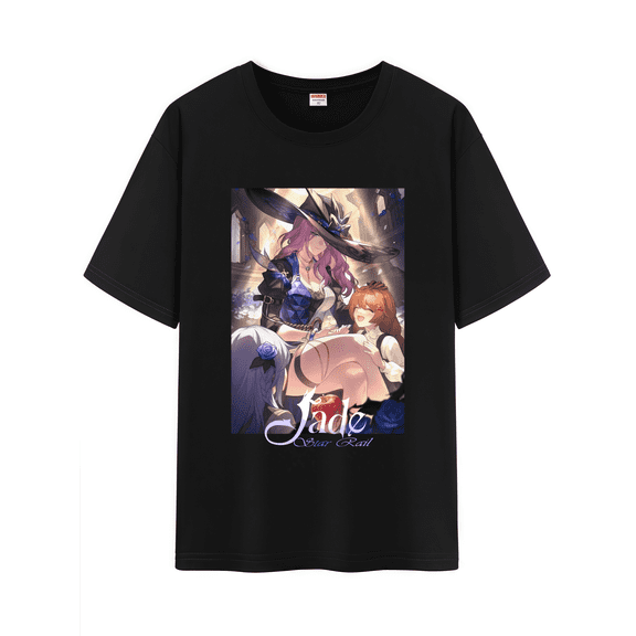 Qingyee Unisex Honkai Star Rail Cotton T-Shirt,Honkai All Light Cones Collection Graphic Short Sleeve Tee Shirt