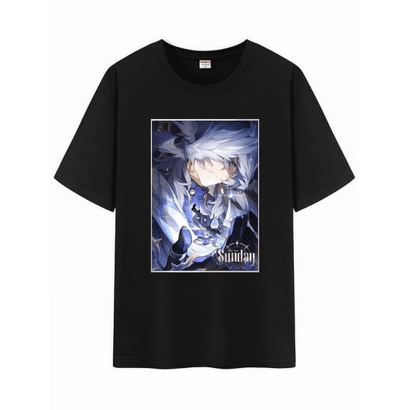 Qingyee Unisex Honkai Star Rail Cotton T-Shirt,Honkai All Light Cones Collection Graphic Short Sleeve Tee Shirt