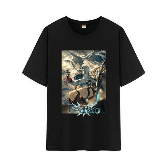 Qingyee Unisex Honkai Star Rail Cotton T-Shirt,Honkai All Light Cones Collection Graphic Short Sleeve Tee Shirt