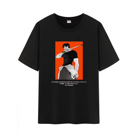 Qingyee Unisex Japanese Anime JJK Cotton T-Shirt,Carton Jujutsu Kaisen Pattern Short Sleeve Tee Shirt