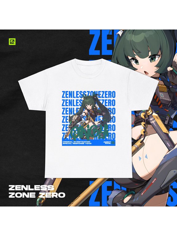 Qingyi Zenless Zone Zero Shirt ZZZ Gacha Game Merch Fan Shirt Unisex Cotton