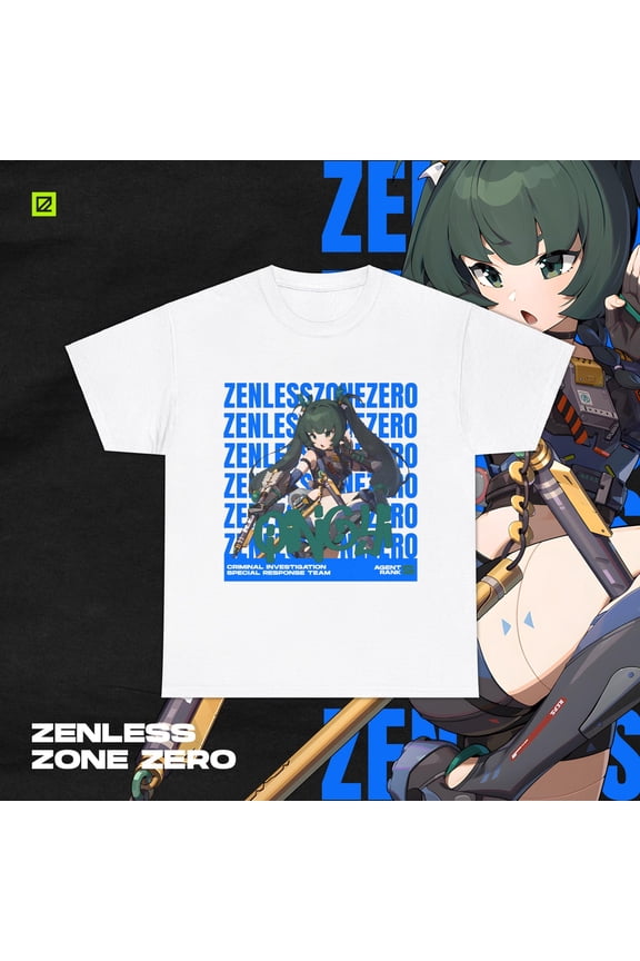 Qingyi Zenless Zone Zero Shirt ZZZ Gacha Game Merch Fan Shirt Unisex Cotton