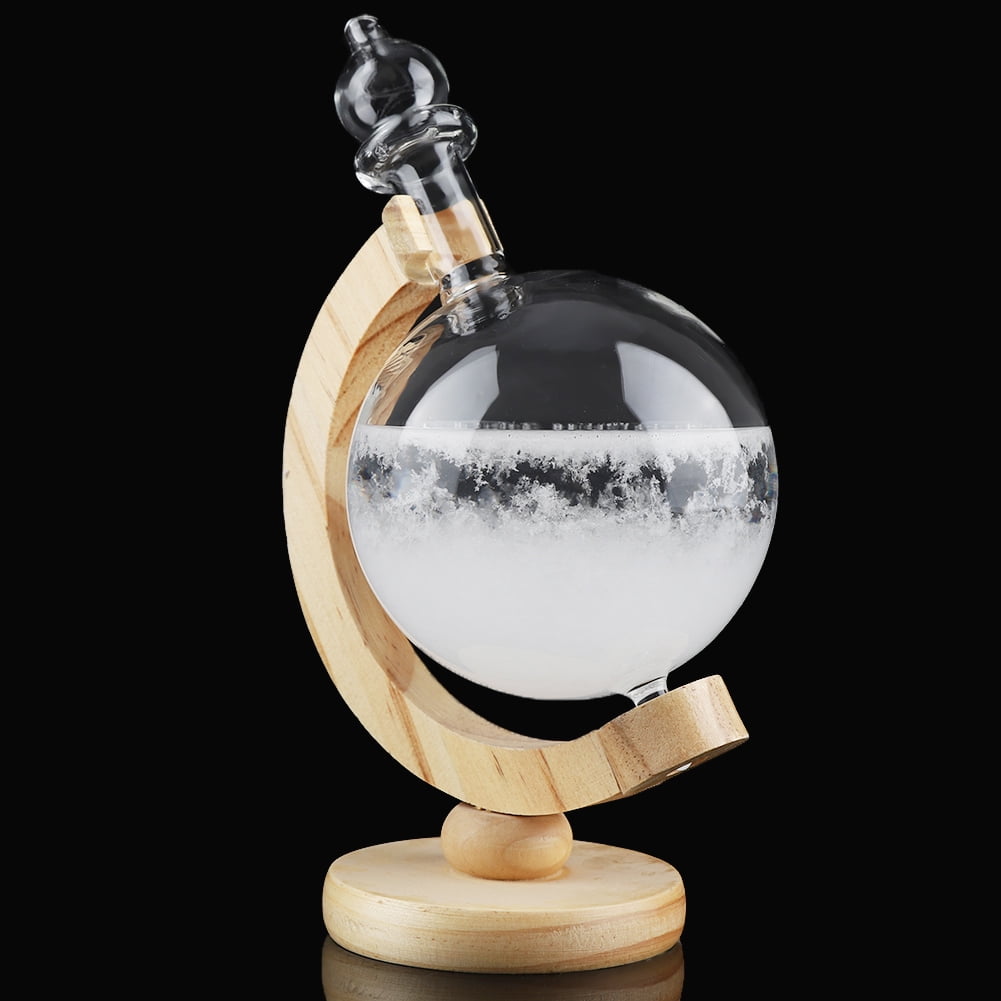 Weather Predictor, Forecaster Barometer, Glass GlobeShaped