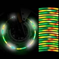 thumbnail image 1 of Qiopertar 40pcs Car Wheel Reflective Stickers, Night Safety Rim Decals Reflective Strips for Tires, High Visibility Tire Stripes Decoration for Cars Trucks Motorcycles Bikes, Green, 1 of 3