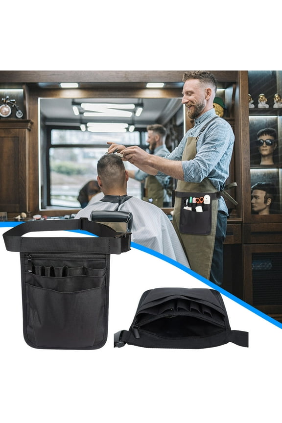 Under $5 Daily Necessities Waist Storage Bag, Nurse Hairdressing Kit with Laminated Zipper, Portable Toiletry Organizer Pouch, Multi-Purpose Utility Bag