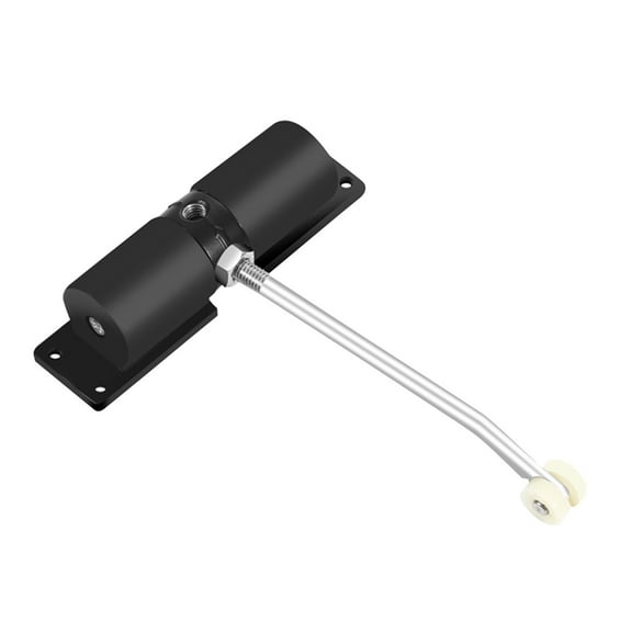 Qiopertar Under $5 Spring Automatic Door Closer, Alloy Self-Closing Mechanism with Buffer System, Adjustable Closing Speed Door Hardware, Silent Door Closure