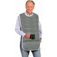 thumbnail image 1 of Qiopertar Adult Bibs, Extra Long Washable Reusable Snap Closure Clothing Protector, Adult Bib for Elderly Patients with Pocket, Meal Time Spill Protector for Dining Daily Activities, Green, 1 of 5