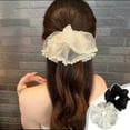 Qiopertar Big Holiday 65 Clear! Womens Hair Scrunchie 2 Count