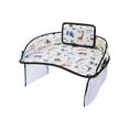 thumbnail image 1 of Qiopertar Car Seat Tray for Baby, Multifunctional Travel Activity Tray with Tablet Holder, Removable Dining & Drawing Table for Toddler Snacks Play, Fits Stroller High Chair, White, 1 of 2