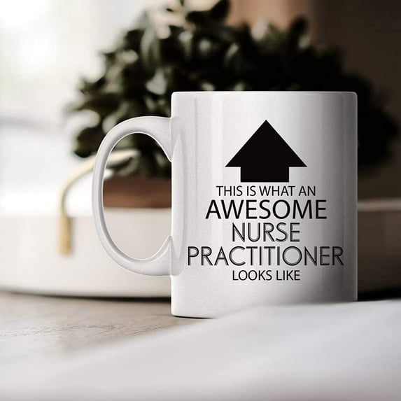 Funny Occupation Coffee Mug - This Is What An Awesome Nurse Practioner Looks Like - Inspirational Sarcasm Birthday Christmas Humor Present Idea Novelty Tea Cup For Coworker Friend Men Women N6X1UV