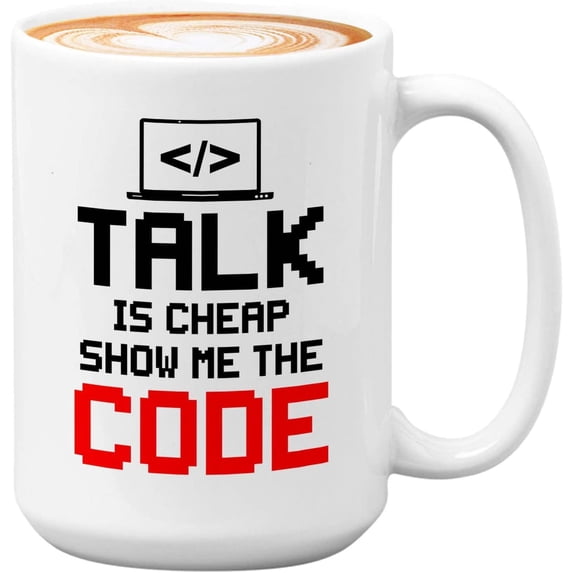 Progammer Mug White 15oz - Show Me the Code - Programmer Programming Coding Software Developer