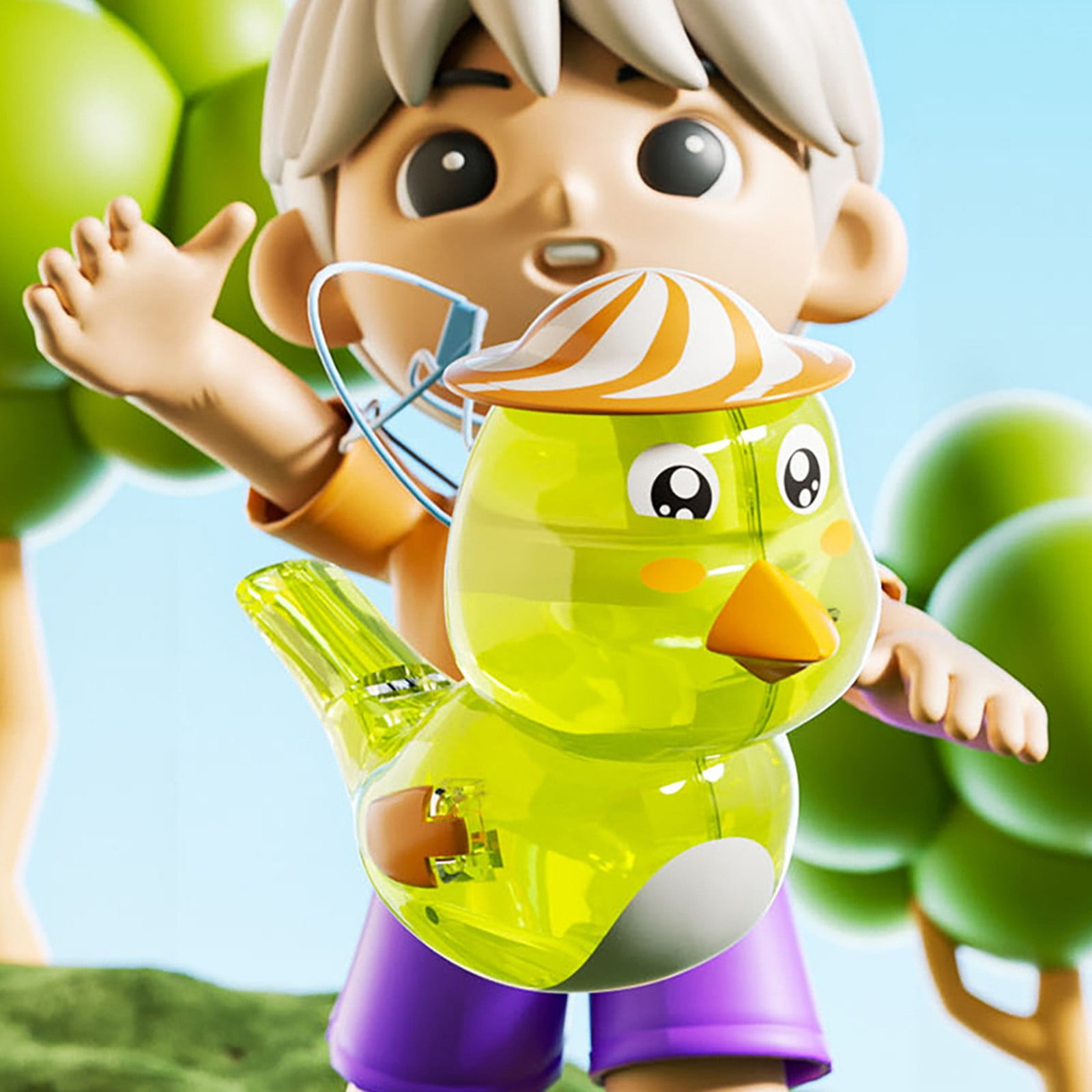 Qiopertar Clearance School Supplies Transparent Whistle Toys Water