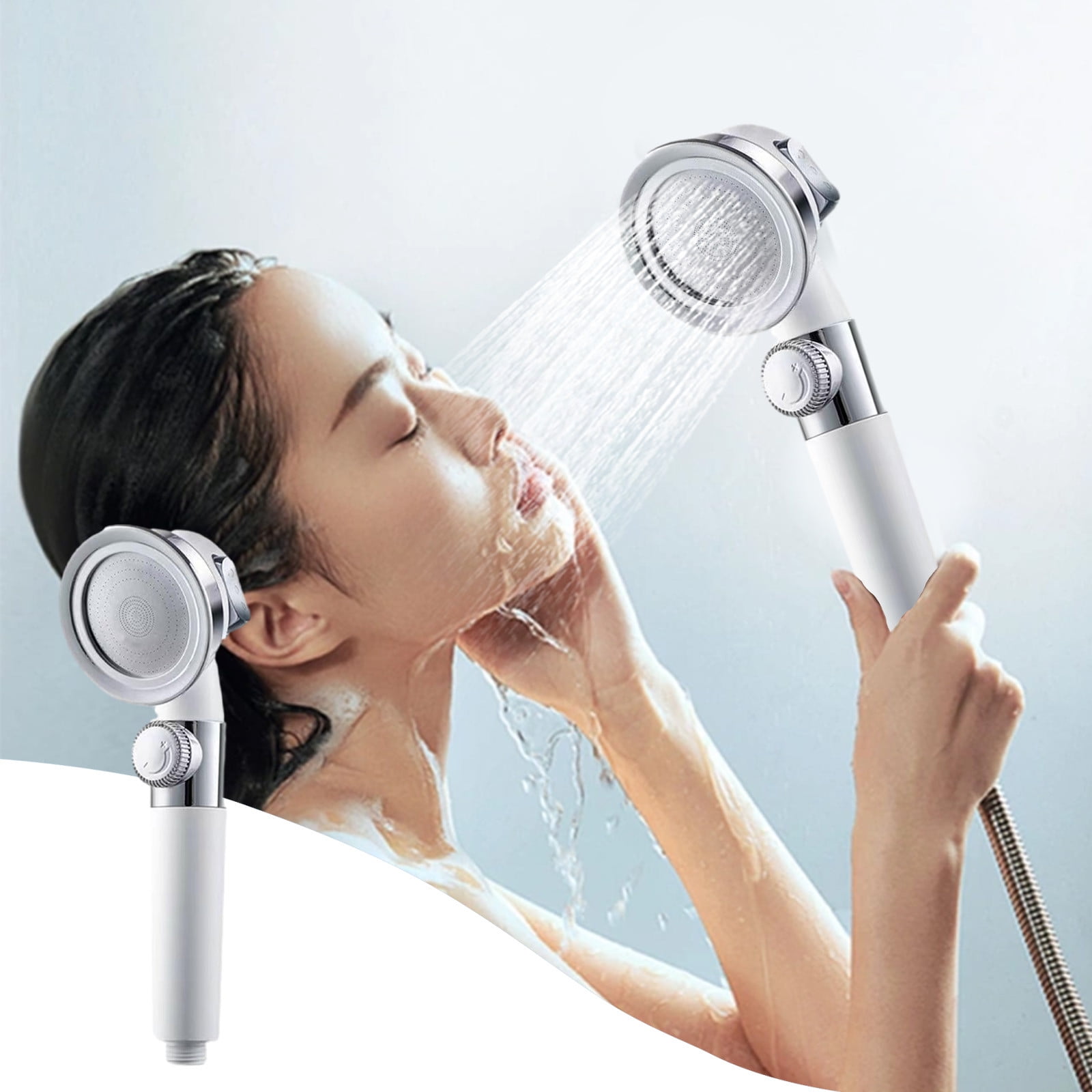 Qiopertar Clearance Turbo Shower Head Home Bath Shower Nozzle Water