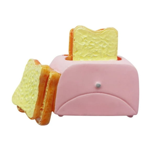 Qiopertar Cute Resin Refrigerator Magnets, Mini Kitchen Decor Magnetic Stickers for Fridge, Simulation Cake Milk Adhesive Decals for Room Layout Metal Surface, Pink