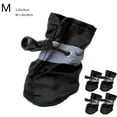 thumbnail image 1 of Qiopertar Dog Shoes Paw Protector, Waterproof Non Slip Dog Booties with Reflective Straps, Puppy Boots for Small Dogs Walking Running Outdoor Protection 4PC, Black, 1 of 7